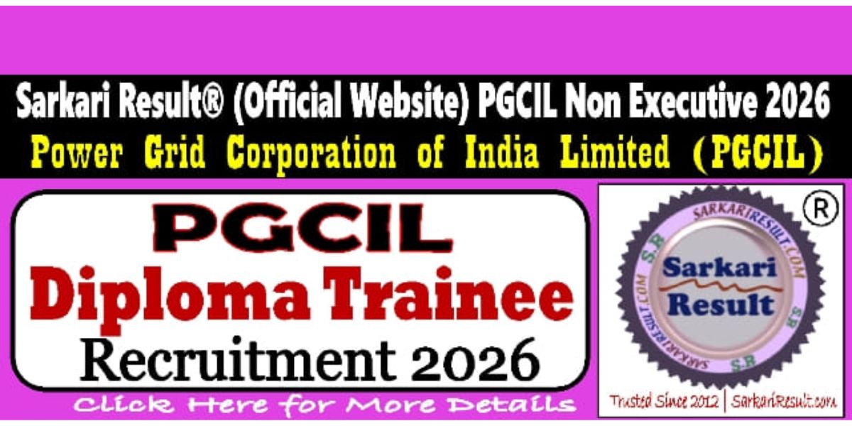 PGCIL Diploma Trainee Recruitment 2026